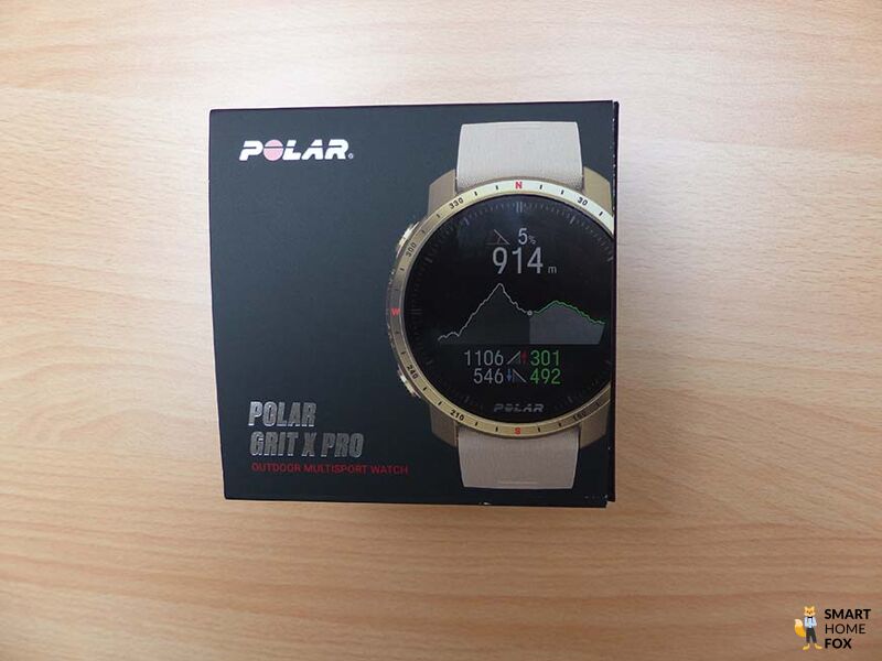 Man sieht die Verpackung der Polar Grit X Pro.